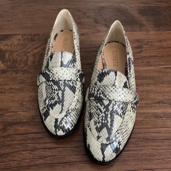 SCHUTZ Natural Snake Flats - Picture 4 of 5